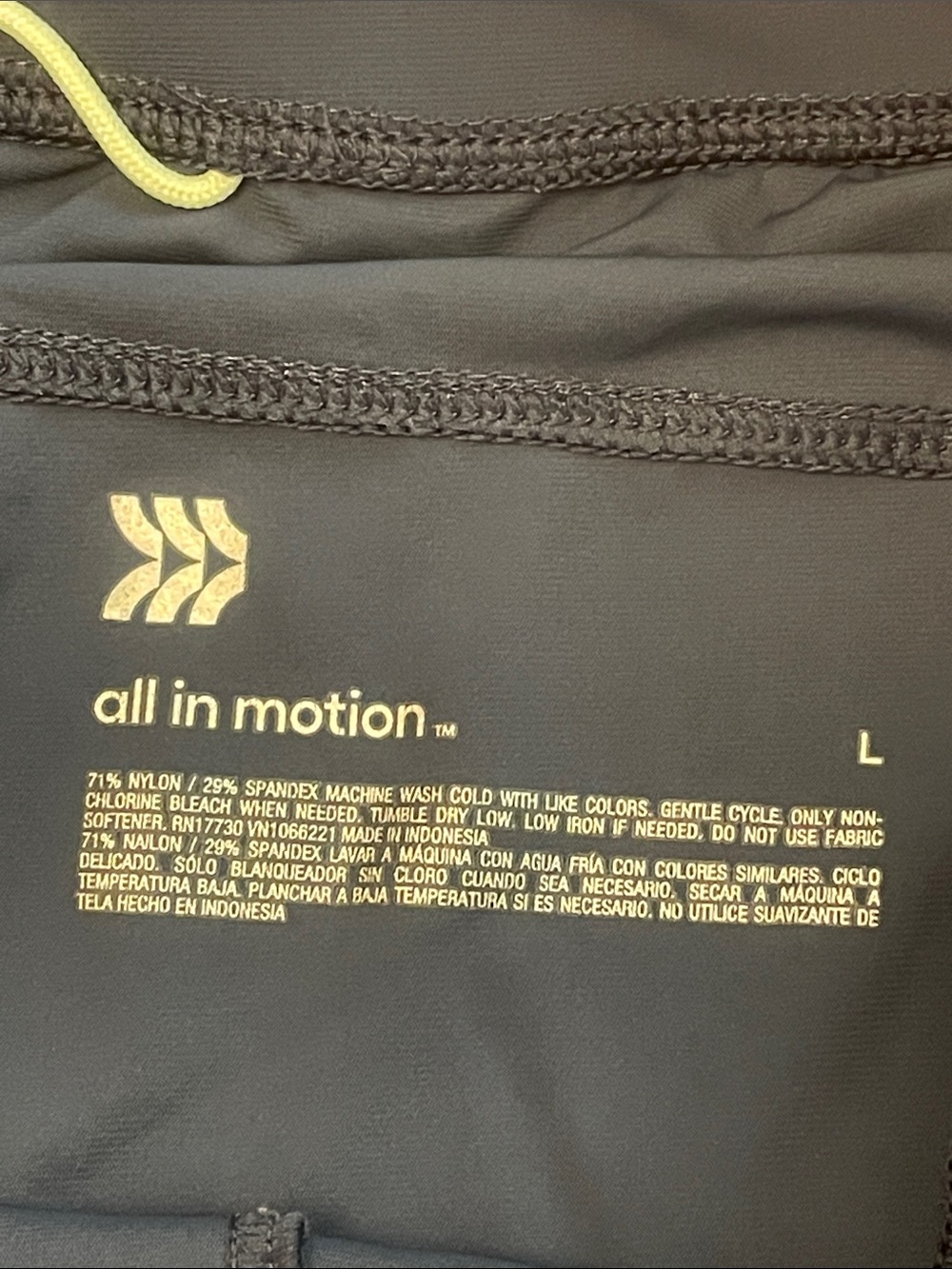 All In Motion Athletic Joggers/ Pants. Size Large. Blue.  Lightweight. GUC - Picture 11 of 11